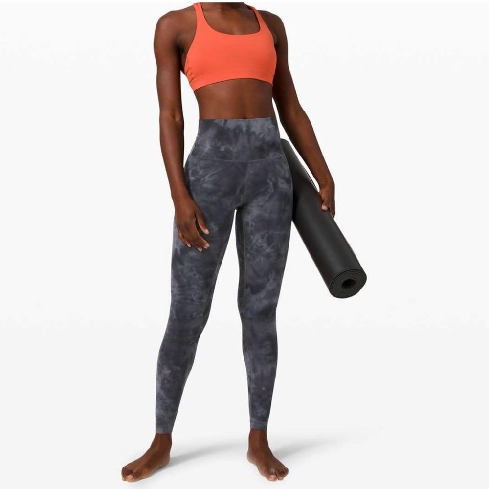 lululemon Align High Rise Leggings in Diamond Dye Pitch Grey Graphite Grey